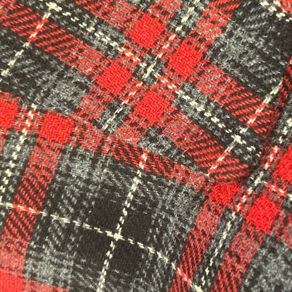 Plaid Blazer with Red and Black Checkered Pattern - Picture 8 of 9